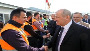 Ulaştırma ve Alt Yapı Bakanından Pazar Yeşilköy'de İncelemeler.