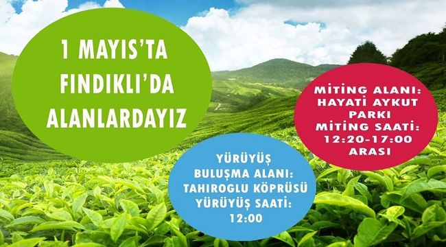 1 Mayıs Fındıklı'da Kutlanıyor!