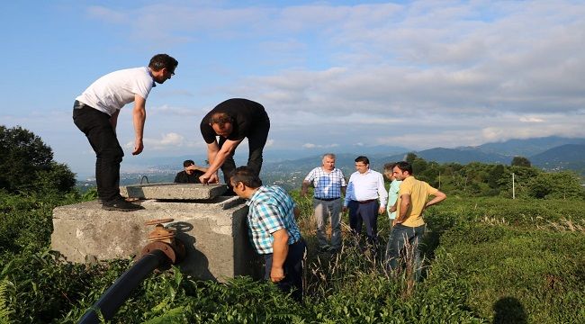 Aktepe Grup İçme Suyu Hattında İnceleme