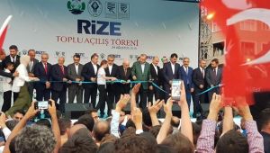 Rize'de toplu açılış töreni
