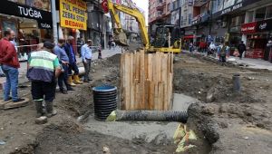 Yağmur Suyu Şebeke Hattında Genişlik 2 Katına Çıkartılıyor.