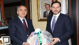 Bakan Albayrak'tan Başkan Metin'e Ziyaret