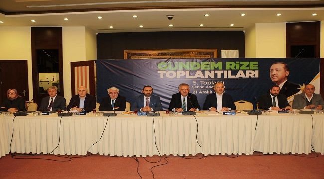 5'inci 'Gündem Rize' Toplantısı Yapıldı