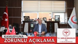 Kamuoyuna Açıklama