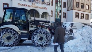 Rize Pazar'da Kar Tatili 1 Gün Uzatıldı