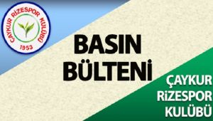 ÇAYKUR Rizespor Antrenman Programı Ertelendi!