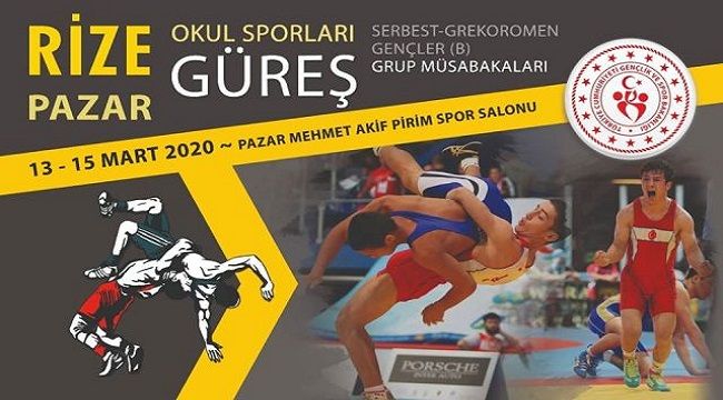 Pazar'da Gençler Güreş Müsabakaları!