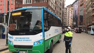 Rize’de Toplu Taşıma Araçlarına Denetim