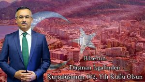 Rize Valisi Çeber’in “2 Mart Kurtuluş Günü” Mesajı