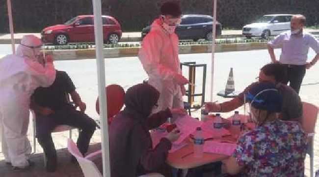 Pazar'da 100 Covid-19 testi yapıldı