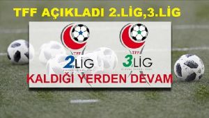 TFF'den 2. Lig ve 3. Lig için açıklama!