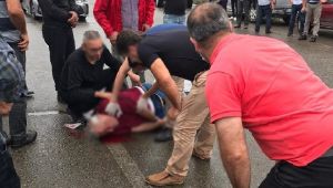 Rize'de Otomobil Yayaya Çarptı: 1 Yaralı