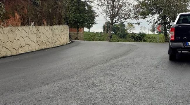 Rize Pazar Aktepe Köyü Asfalt Kaplama Çalışması Tamamlandı