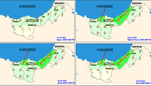 Meteoroloji Rize ve çevresine kuvvetli yağış uyarısı