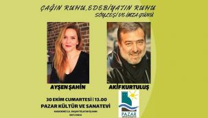 Pazar Kültür ve Sanat Evinde Söyleşi & imza Günü