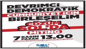 SOL Parti Rize İl Başkanlığı:
