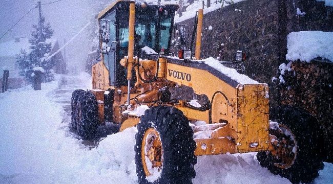 Rize Genelinde 242 Köyde Kar Temizleme Çalışmaları Sürüyor