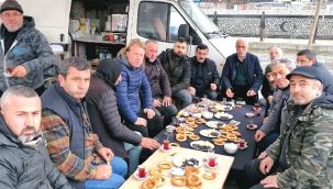 BEKİROĞLU, Pazarcı Esnafıyla Kahvaltıda Buluştu