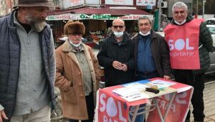 Sol Parti Rize-Pazar İlçe Örgütü İmza Standı Açtı