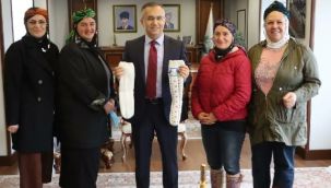 Vali Çeber, Ayder Kadın Kooperatifi Yöneticilerini Kabul Etti