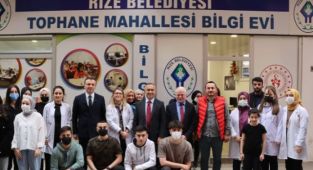 Vali Çeber'den 'Tophane Mahallesi Bilgi Evine' Ziyaret