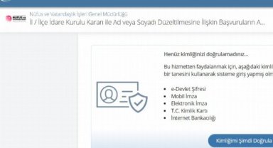 Ad Soyad Değişikliği İçin Yarın son Gün!