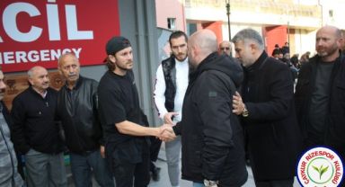 ÇAYKUR Rizespor'dan Yiğit Demirel'in Ailesine Geçmiş Olsun Ziyareti