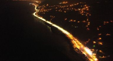 Rize’de Bozkale Söğütlü Arası Işıklandırıldı