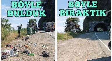 Çayeli Belediyesinden İlginç Temizlik Paylaşımı