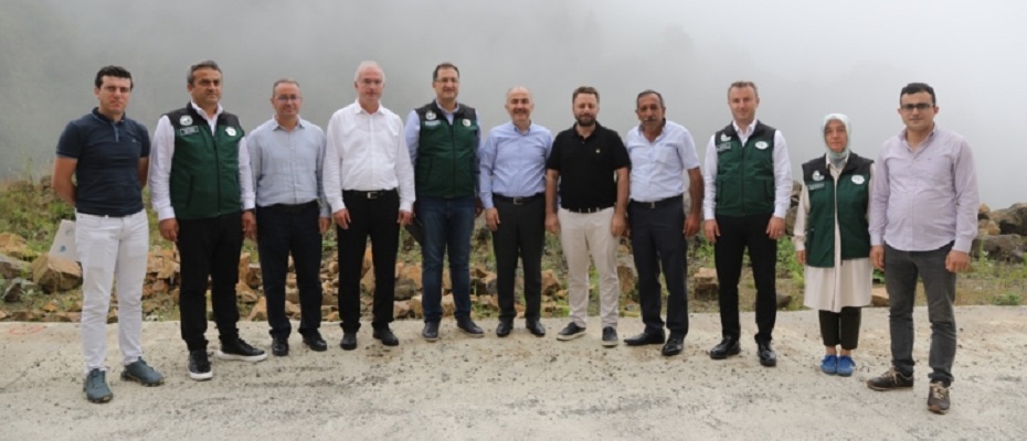 Rize’de “Sel Kapanı İçme Suyu Gölet Projesi” Tamamlanıyor