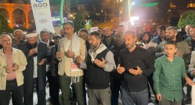 Rize’de Filistin’e Destek Yürüyüşü