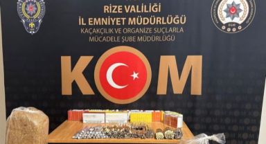 Rize Emniyetinden Kaçakçılık Operasyonu
