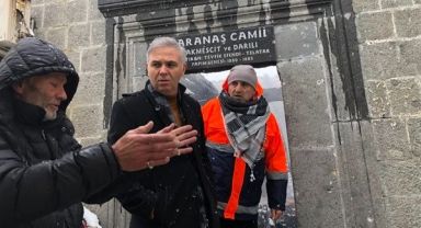 Kaymakam Akın, Yangından Zarar Gören Tarihi Camide İncelemelerde Bulundu