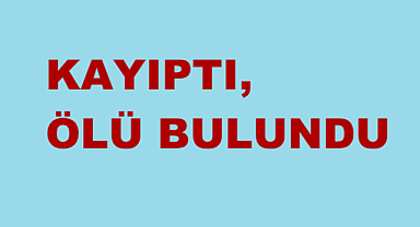 Kayıptı, 3 Gün Sonra Ölü Bulundu!