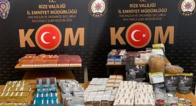Rize'nin 6 Aylık Kaçakçılık Raporu Açıklandı