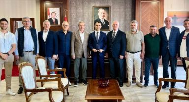 Pazarspor Yönetiminden Pazar Kaymakamı Hamza İnam’a Ziyaret
