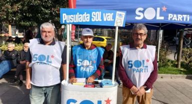 SOL Parti Pazar’da Sokağa İndi: “Siyaseti Meydana Taşıyoruz”