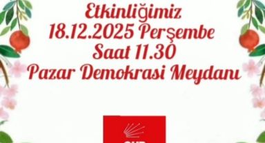 CHP Pazar İlçe Örgütü’nden Yerli Malı Haftası Etkinliği 