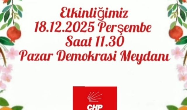 CHP Pazar İlçe Örgütü’nden Yerli Malı Haftası Etkinliği 