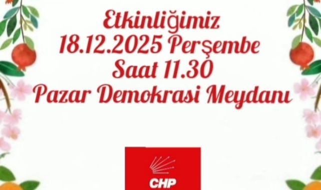 CHP Pazar İlçe Örgütü’nden Yerli Malı Haftası Etkinliği 