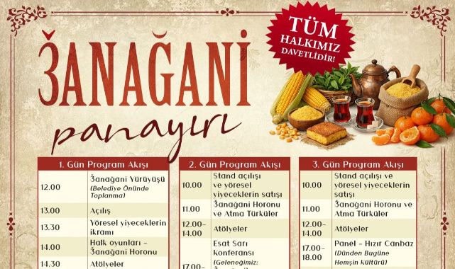 3Anağani Panayırı Başlıyor: Gelenek, Dayanışma ve Bereket 3 Gün Boyunca Yaşatılacak 