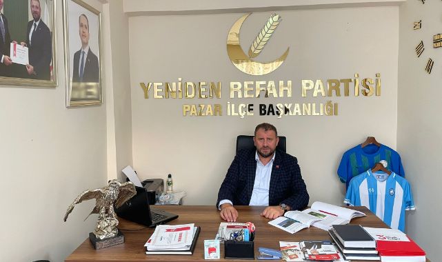Yeniden Refah Partisi Pazar İlçe Teşkilatı Türkiye Birincisi Oldu 