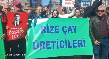 Rize'de Çay Üreticileri İçin Yürüyüş: 