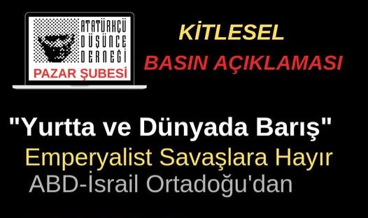 Rize Pazar’da Kitlesel Basın Açıklaması Çağrısı 